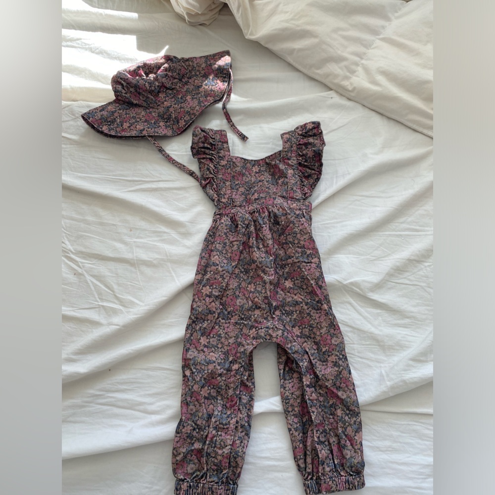 Jamie kay play suit and matching hat